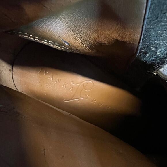 Ivanka Trump Tarissa Suede Heeled Bootie Womens Tan Asymmetric Zip Dressy Chic - Picture 6 of 7